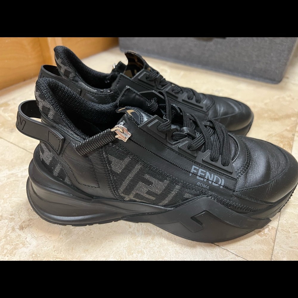 Fendi Flow Side-Zip Trainer Sneakers